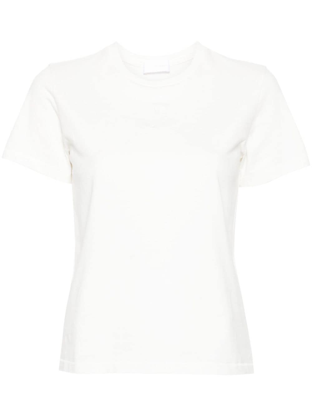 Moncler logo-embroidered cotton T-shirt - White von Moncler