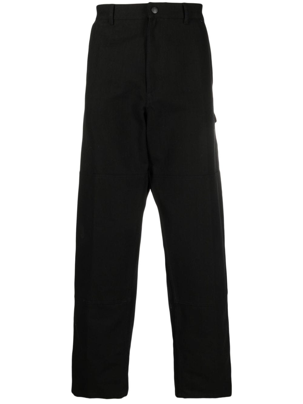 Moncler logo-embroidered cotton track pants - Black von Moncler