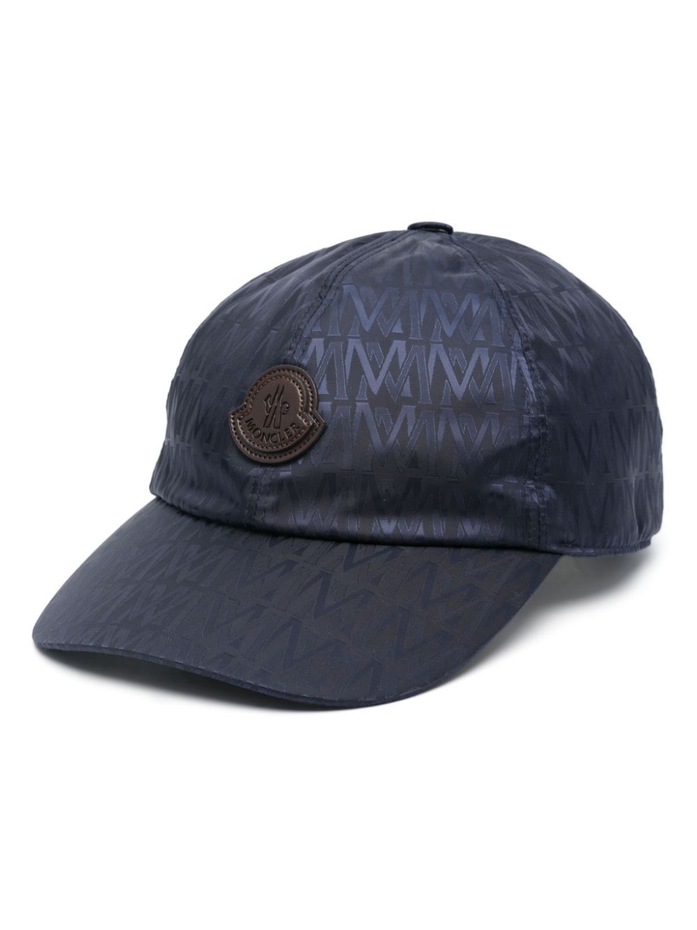 Moncler logo-jacquard baseball cap - Blue von Moncler