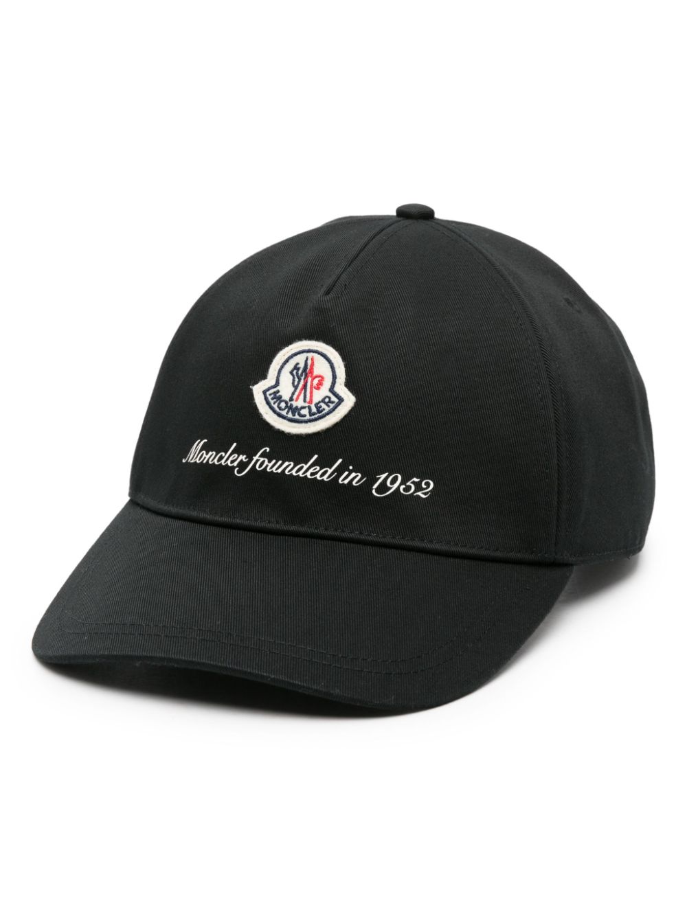 Moncler logo-patch baseball cap - Black von Moncler