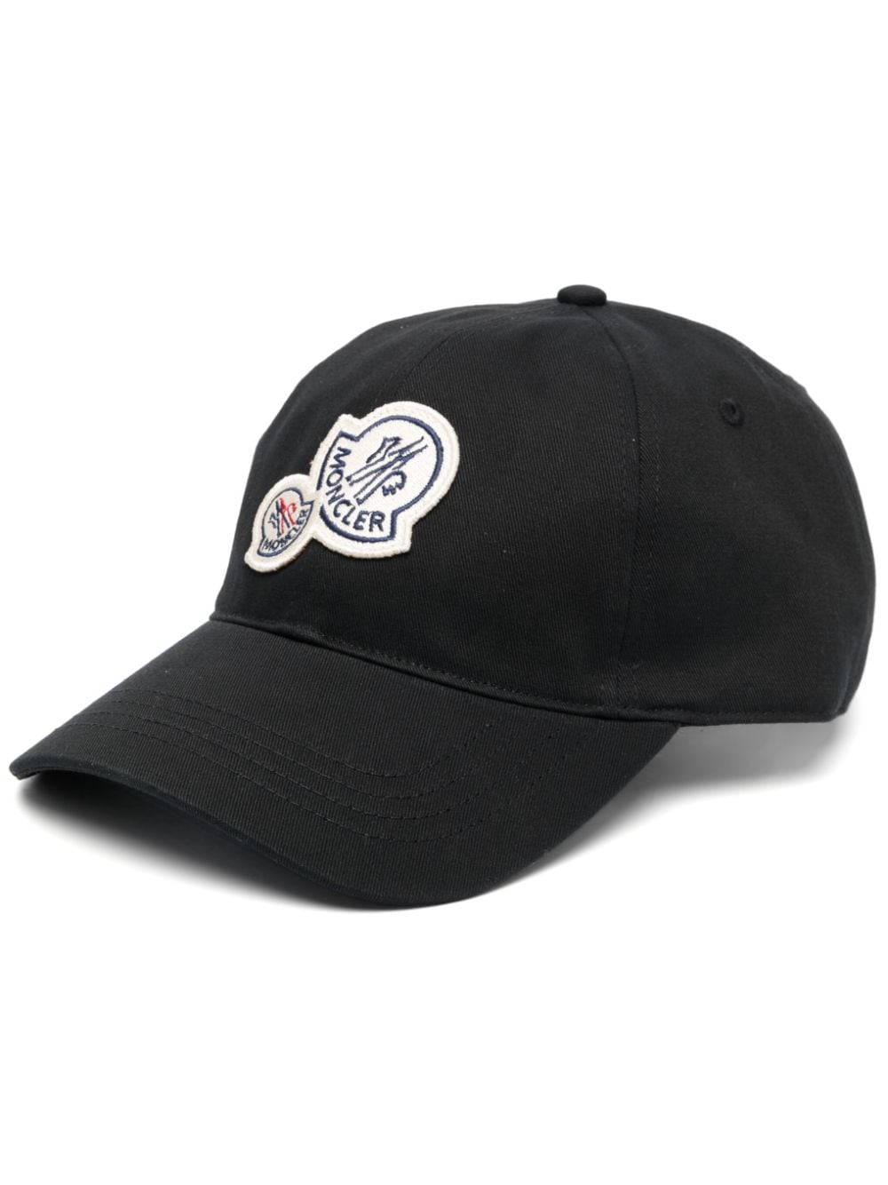Moncler logo-patch cap - Black von Moncler