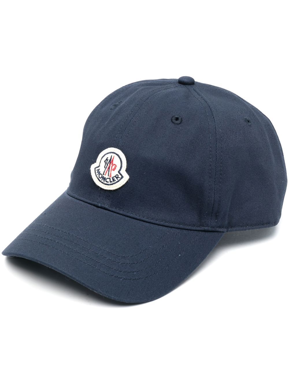 Moncler logo-patch detail baseball cap - Blue von Moncler