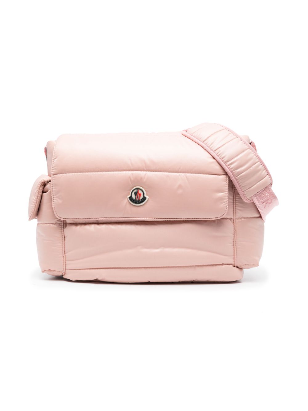 Moncler logo-patch padded changing bag - Pink von Moncler