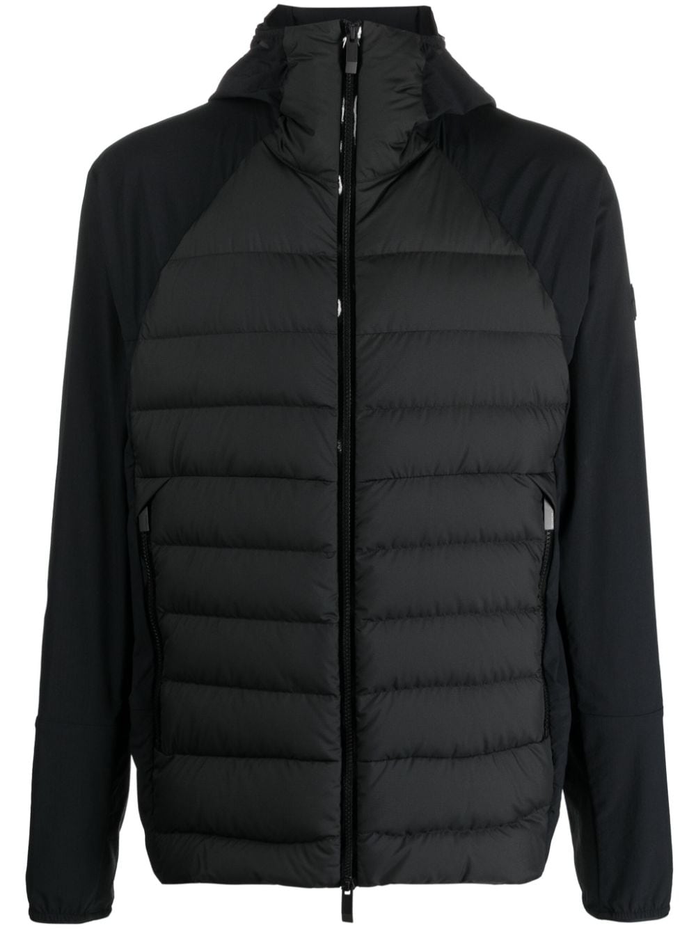 Moncler Viaur hooded quilted jacket - Black von Moncler