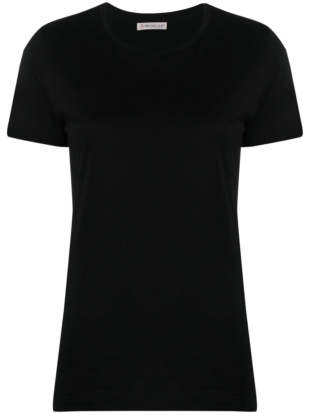 Moncler logo-patch short-sleeve T-shirt - Black von Moncler