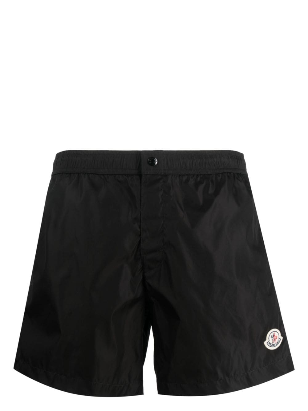 Moncler logo-patch swim shorts - Black von Moncler