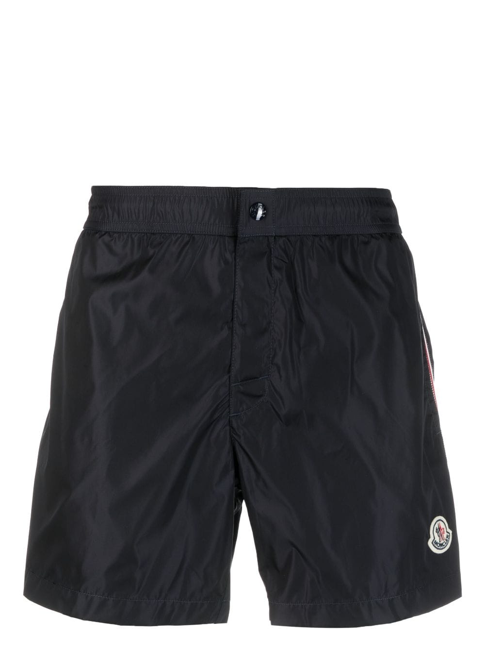 Moncler logo-patch swim shorts - Blue von Moncler