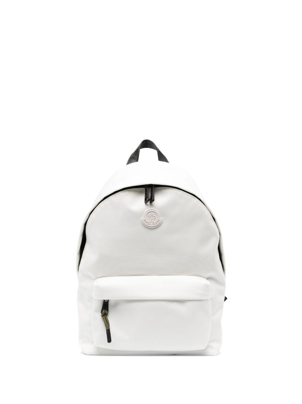 Moncler logo-patch zip-around backpack - White von Moncler