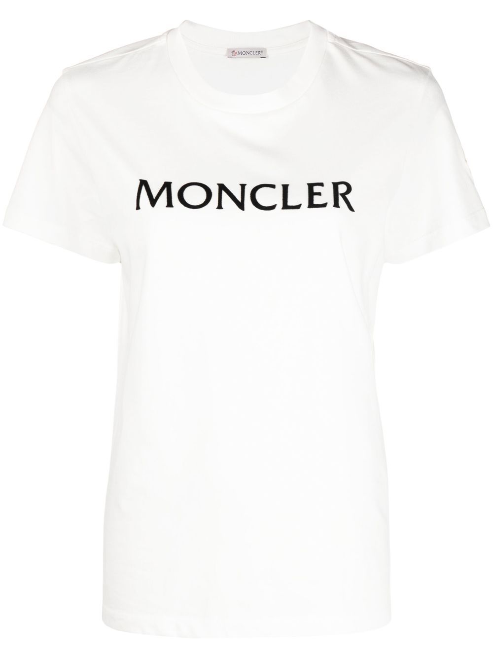 Moncler logo-print cotton T-shirt - White von Moncler