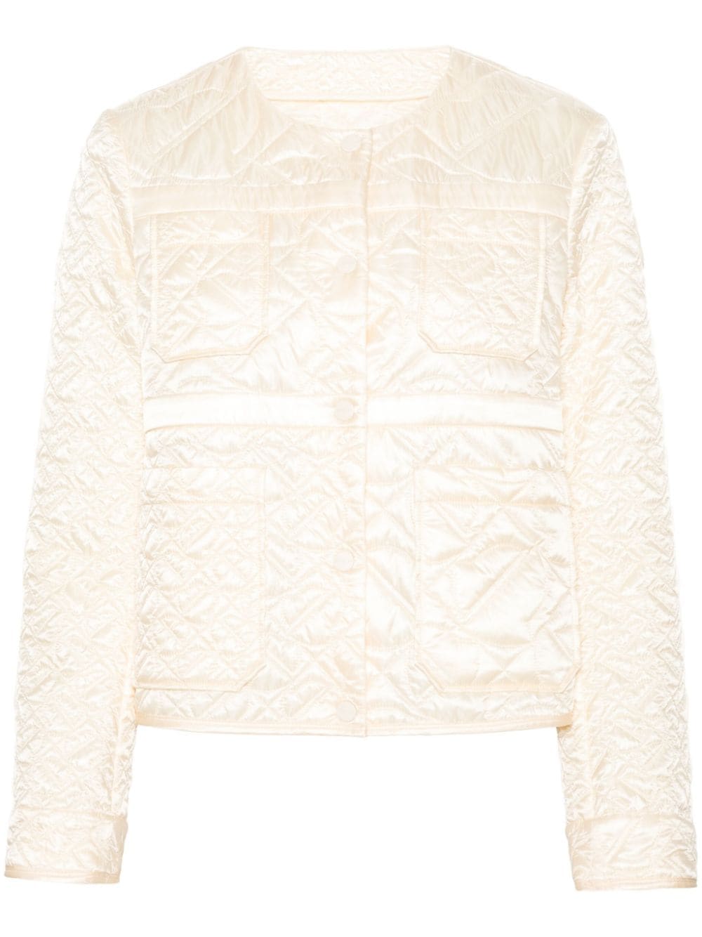 Moncler logo-quilted jacket - Yellow von Moncler