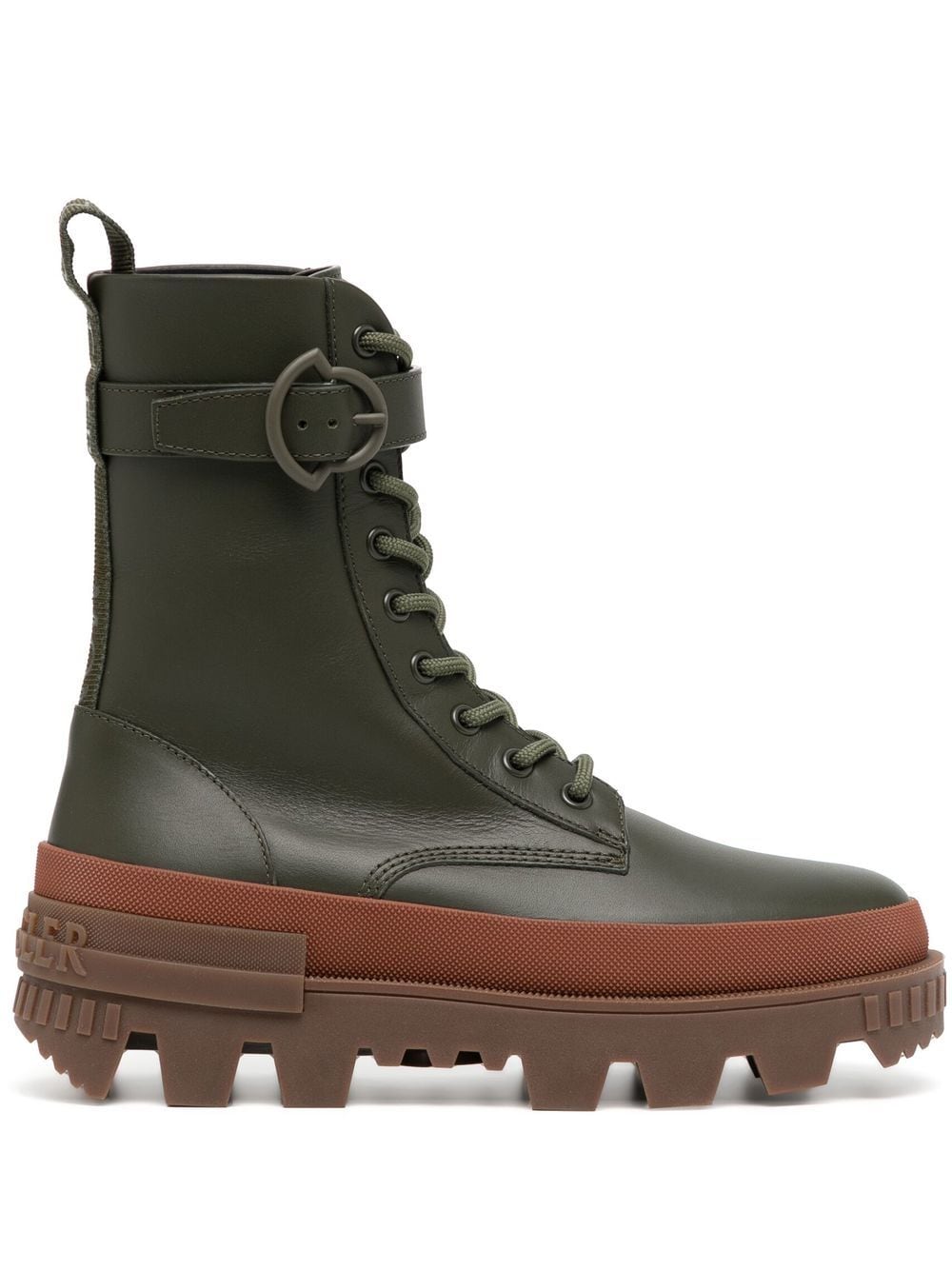 Moncler lug-sole ankle boots - Green von Moncler