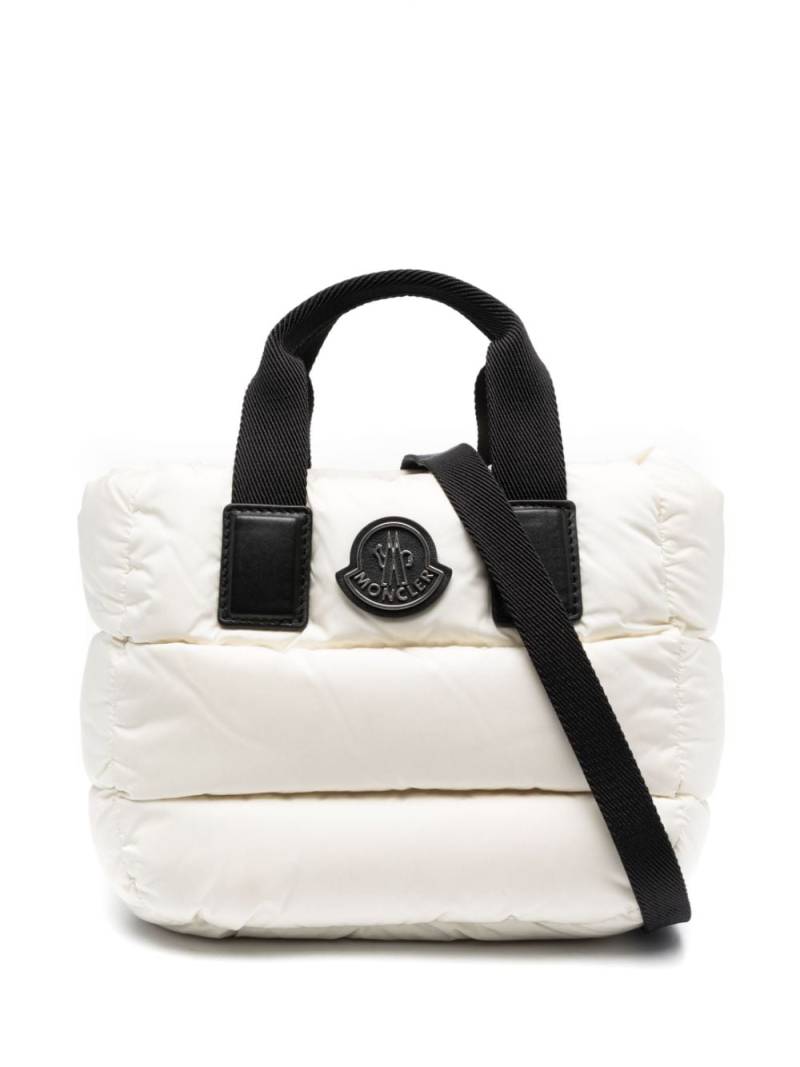 Moncler Caradoc padded mini tote bag - Neutrals von Moncler