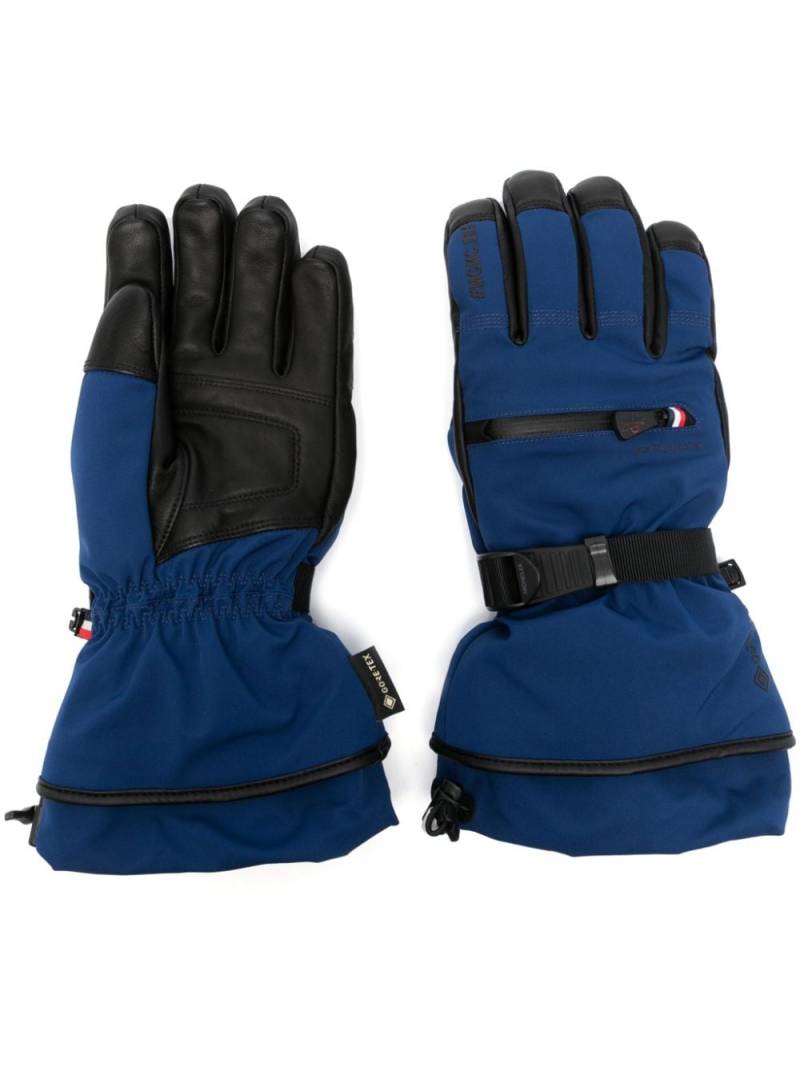 Moncler Grenoble padded buckle-fastened gloves - Blue von Moncler Grenoble
