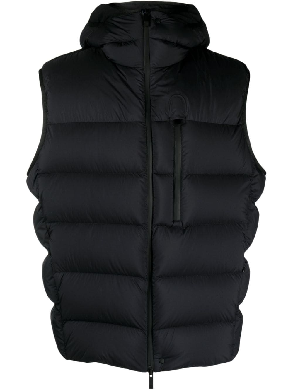 Moncler padded hooded gilet - Black von Moncler