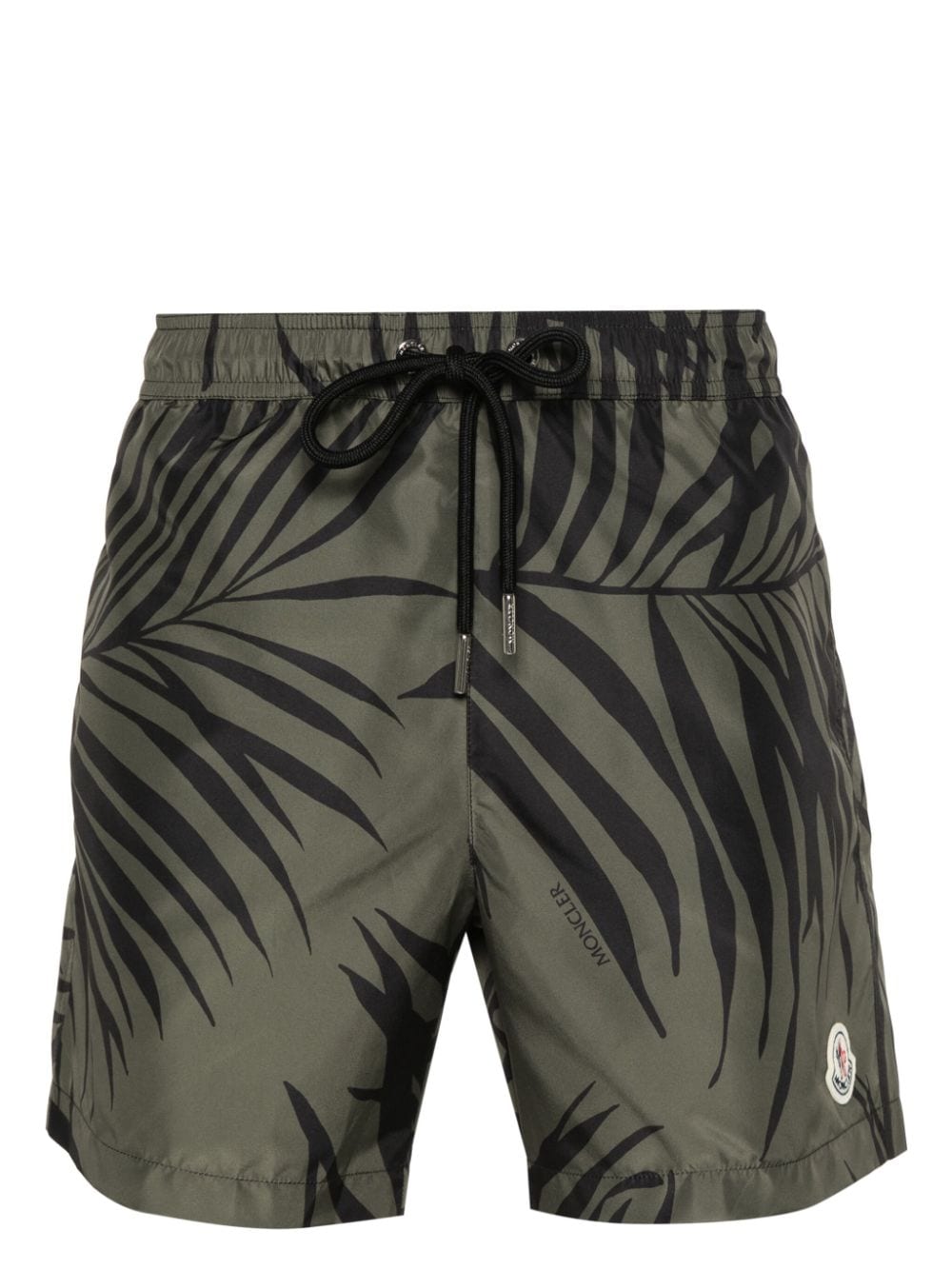Moncler palm tree-print swim shorts - Green von Moncler