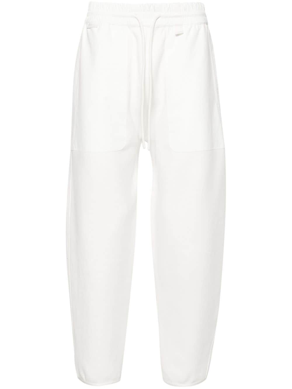 Moncler panelled mid-rise track trousers - White von Moncler