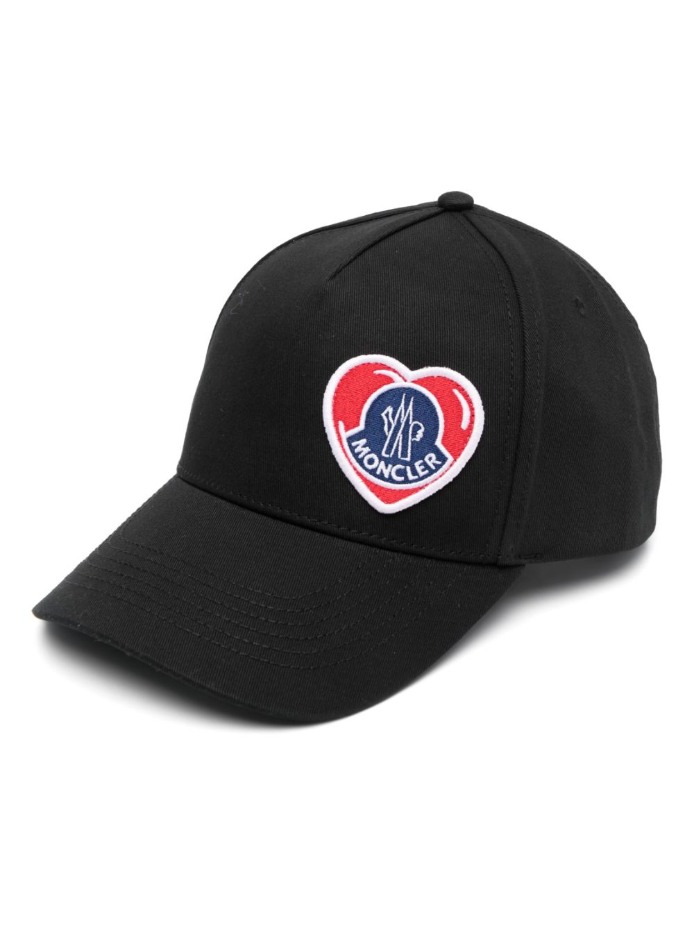 Moncler patch-detail baseball cap - Black von Moncler