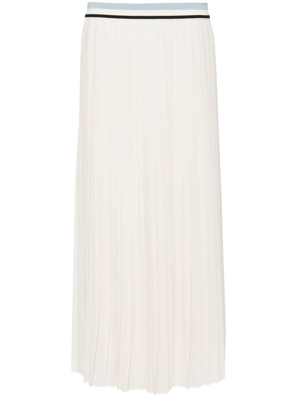 Moncler pleated midi skirt - Neutrals von Moncler