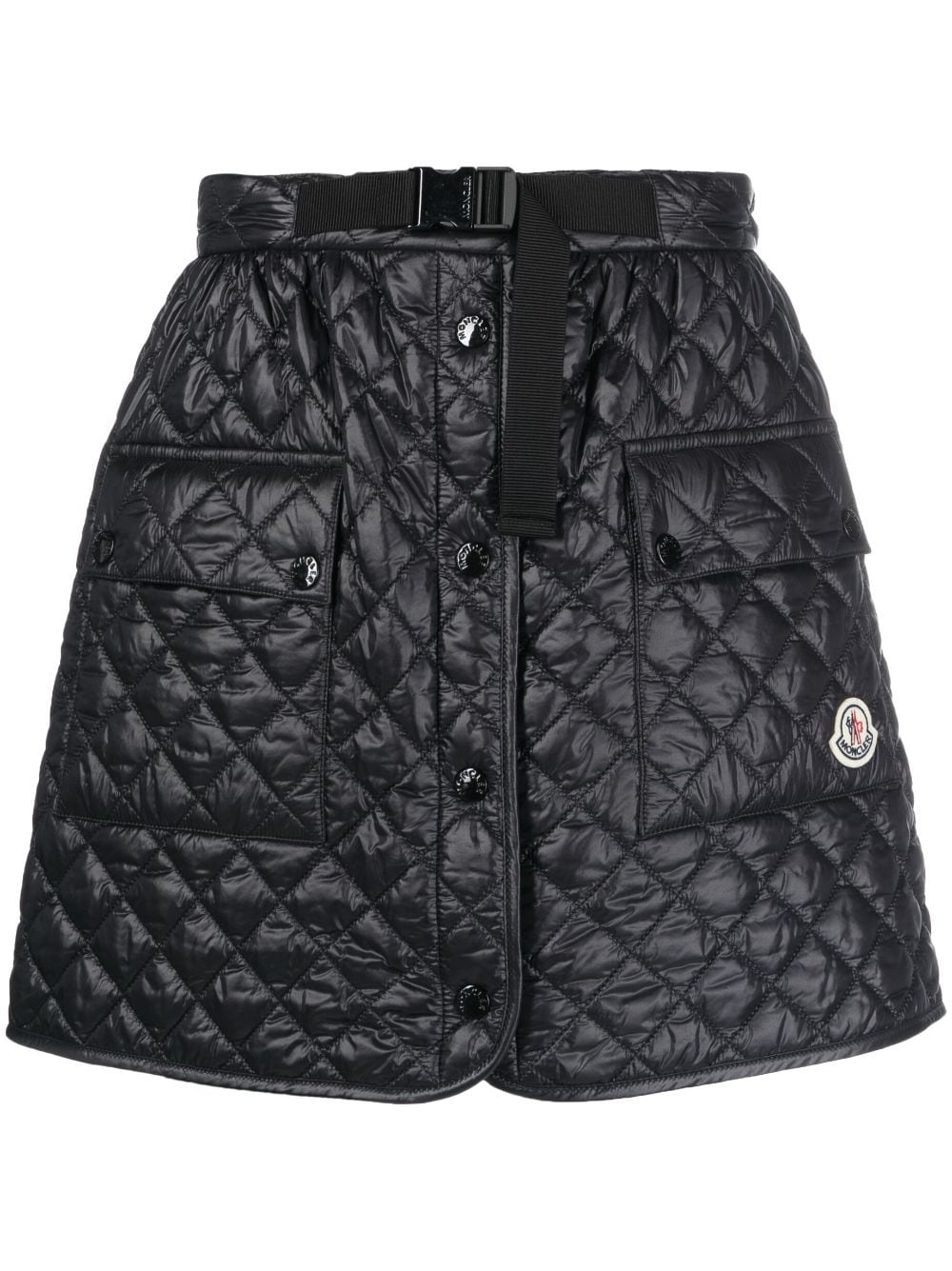 Moncler quilted A-line skirt - Black von Moncler