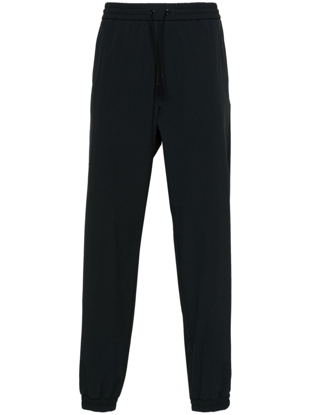 Moncler rubberised-logo elasticated-ankles trousers - Black von Moncler