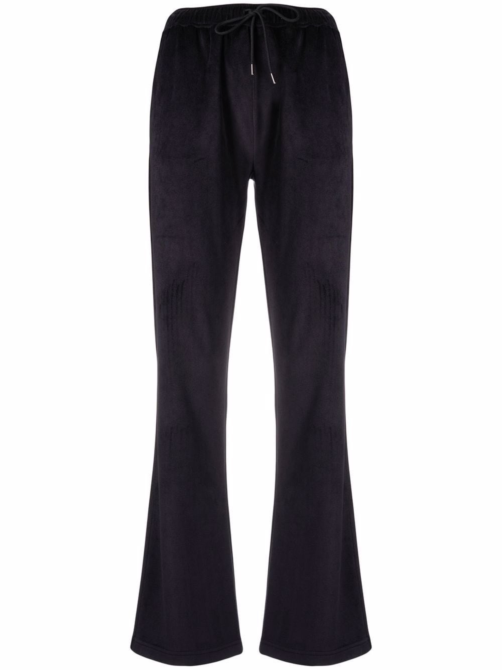 Moncler straight-leg velour track pants - Blue von Moncler