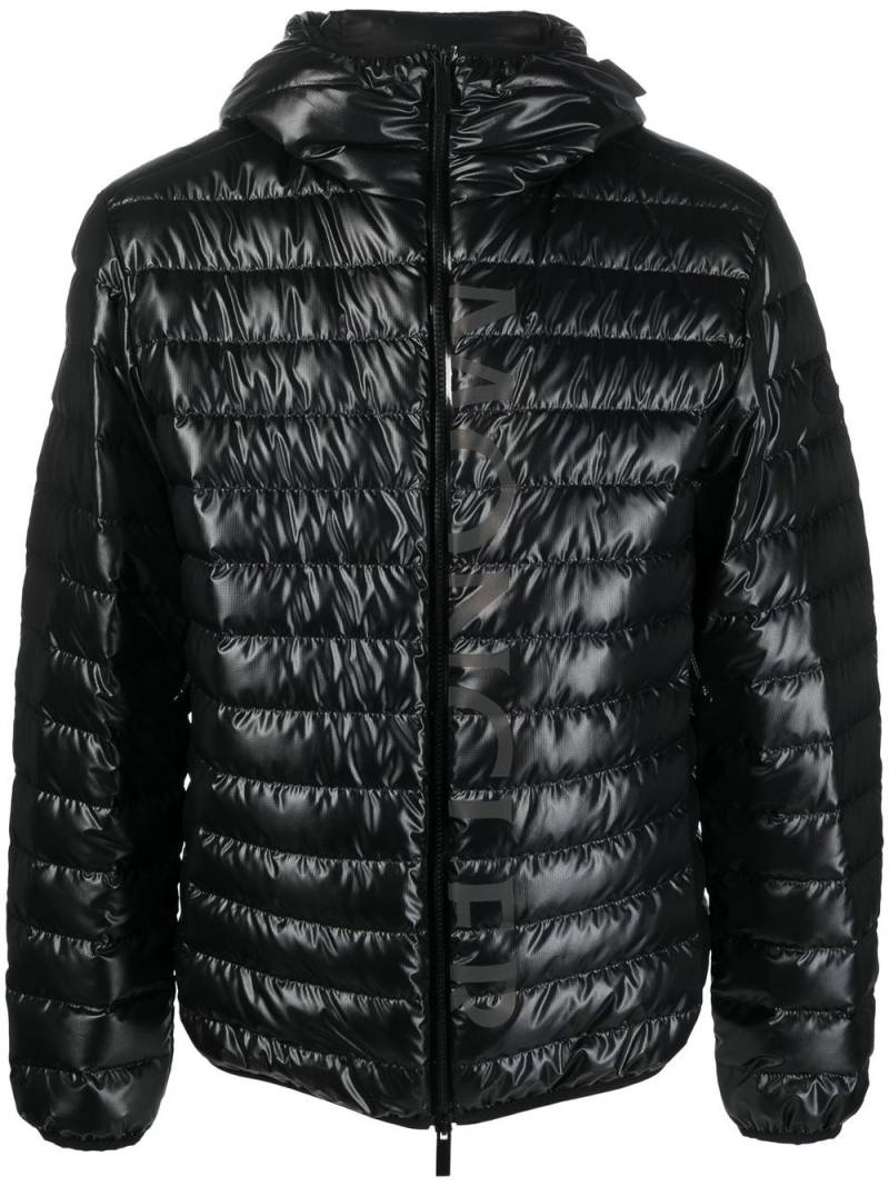 Moncler Lauzet logo-print padded jacket - Black von Moncler