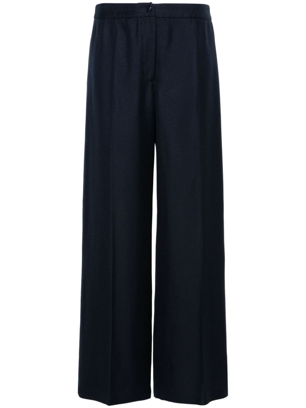 Moncler twill palazzo trousers - Blue von Moncler