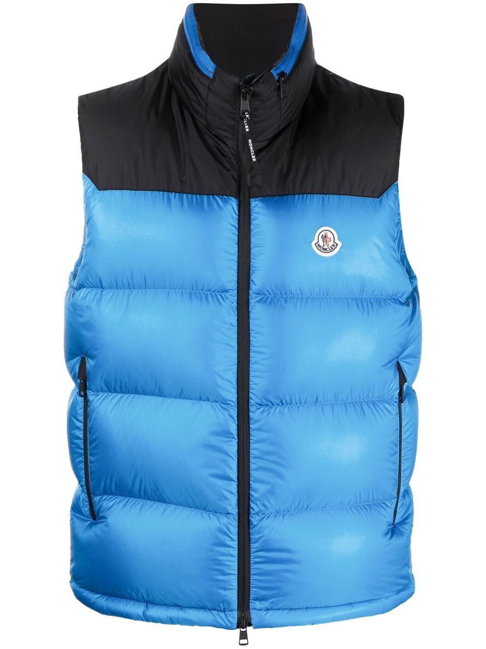 Moncler two-tone padded gilet - Blue von Moncler