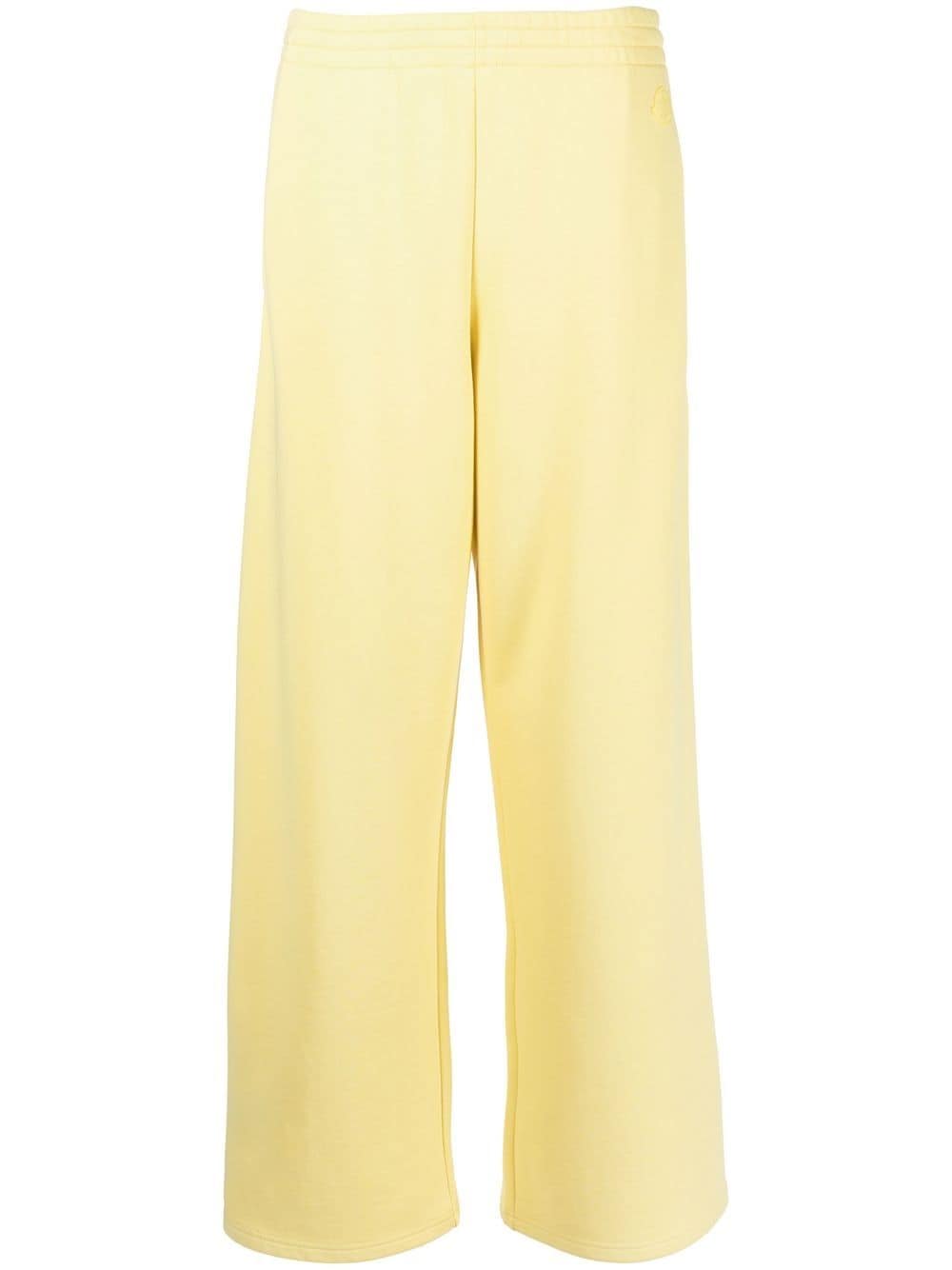 Moncler wide-leg track pants - Yellow von Moncler