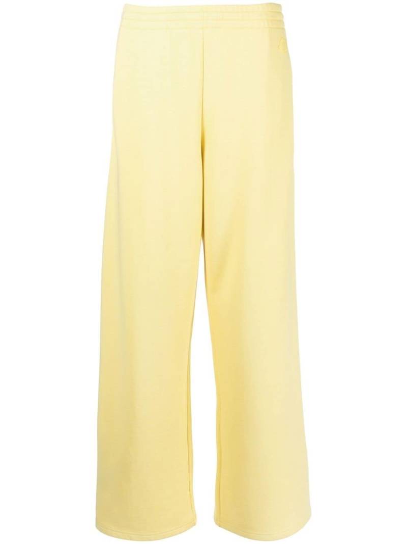 Moncler wide-leg track pants - Yellow von Moncler