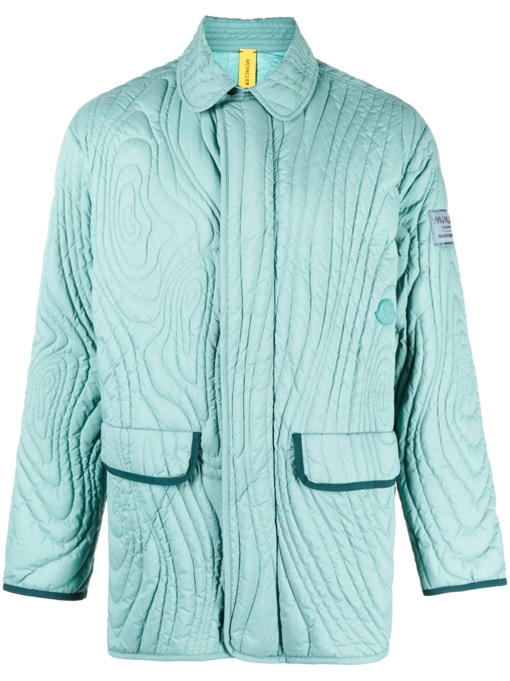 Moncler x Salehe Bembury Harter-Heighway quilted down jacket - Green von Moncler