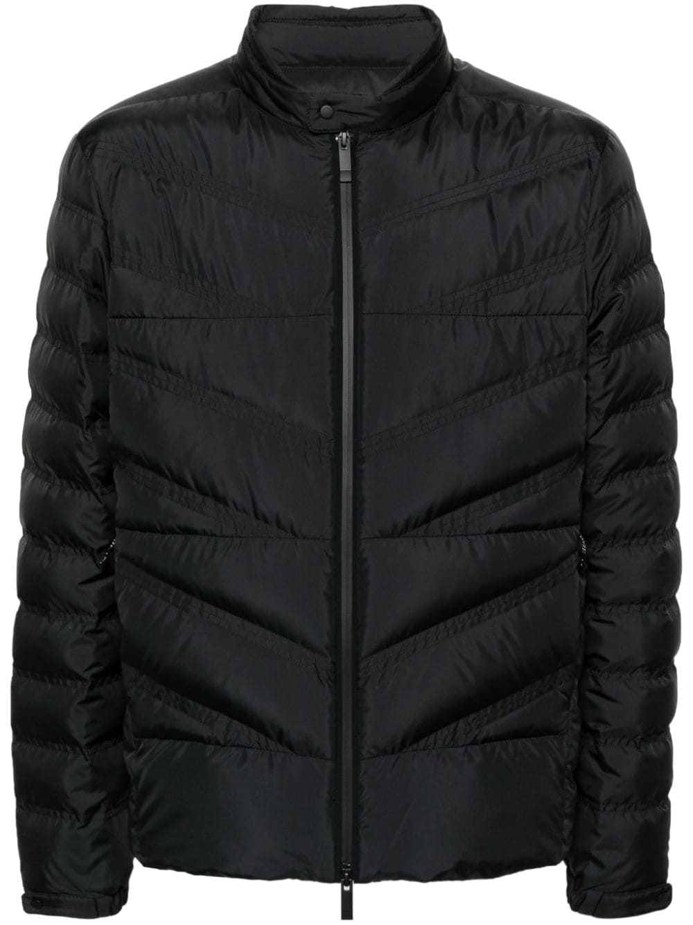 Moncler zip-up quilted jacket - Black von Moncler