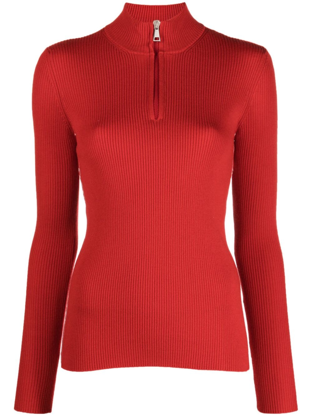 Moncler logo-jacquard wool jumper - Red von Moncler