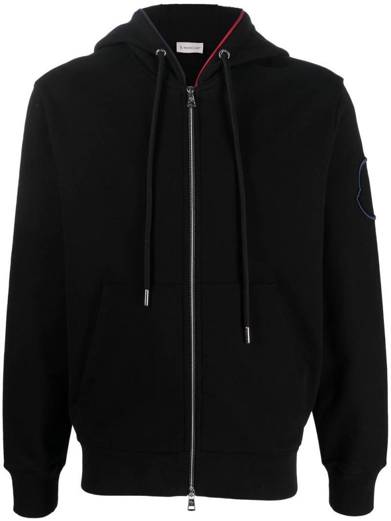 Moncler zipped-up knit cardigan - Black von Moncler