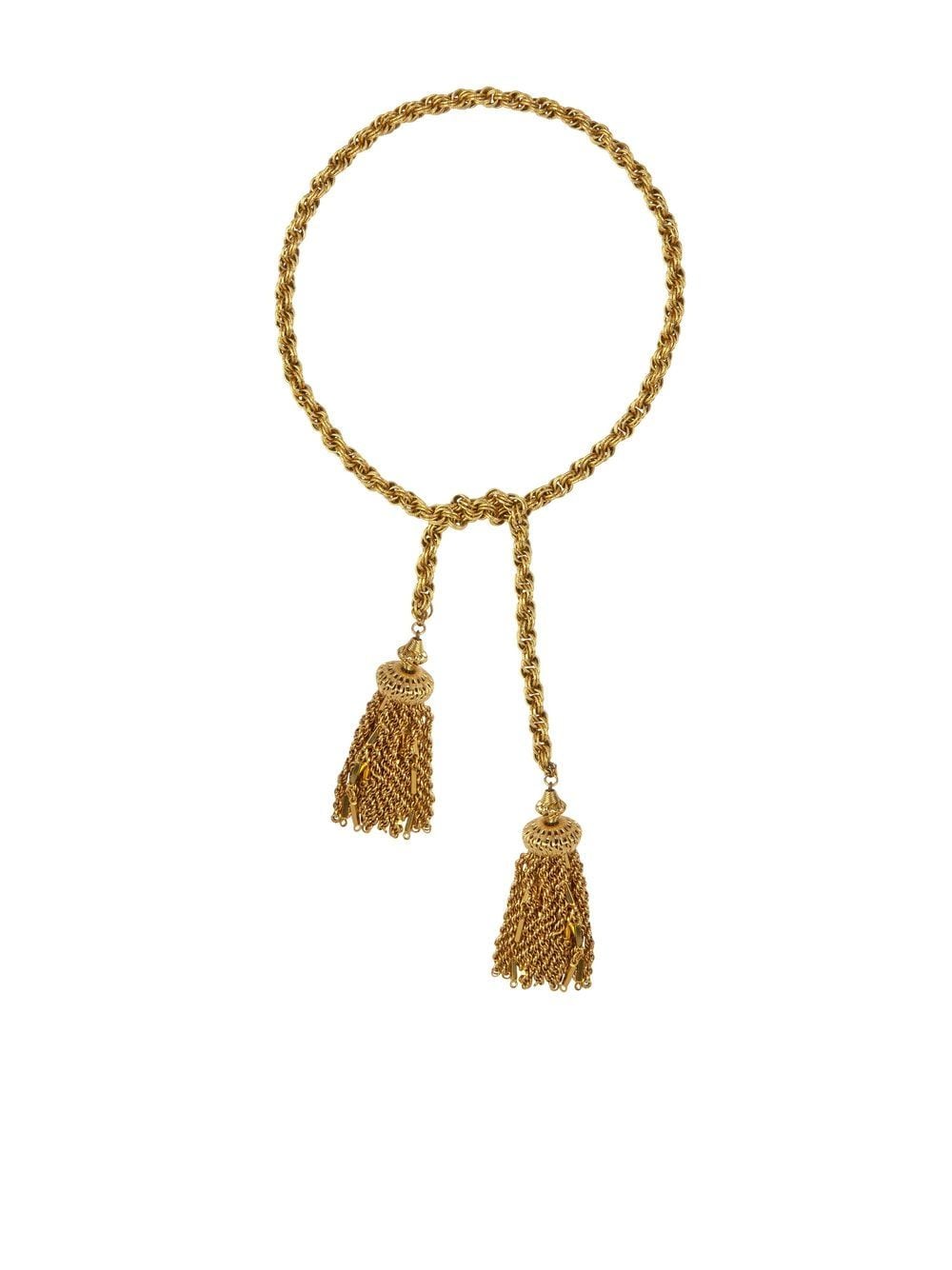 Monet Pre-Owned 1970s chain tassel necklace - Gold von Monet Pre-Owned