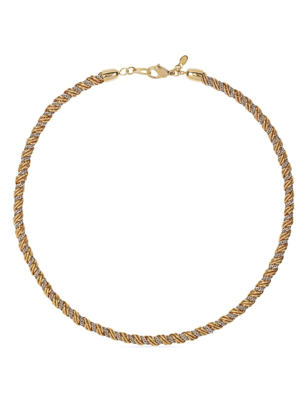 Monet Pre-Owned 1980s two-tone rope-chain necklace - Gold von Monet Pre-Owned