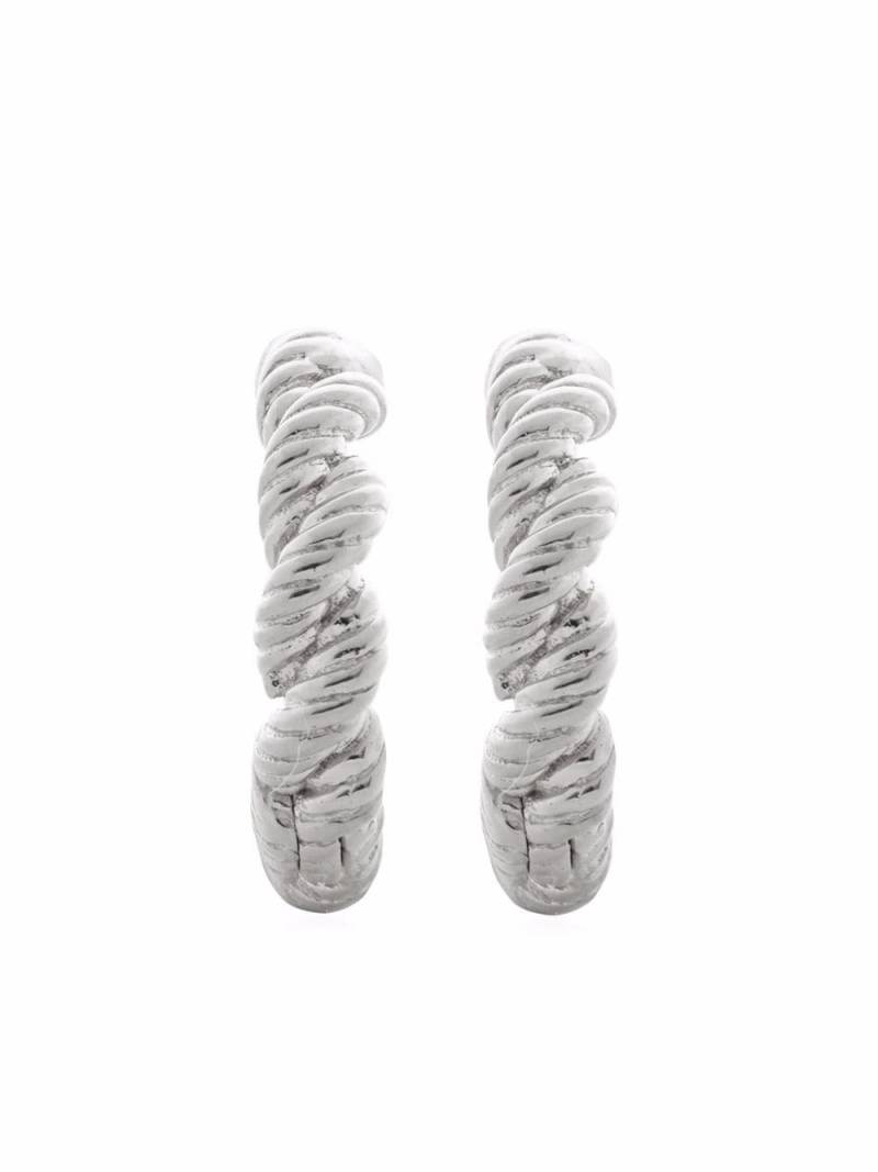 Monica Vinader Corda huggie earrings - Silver von Monica Vinader