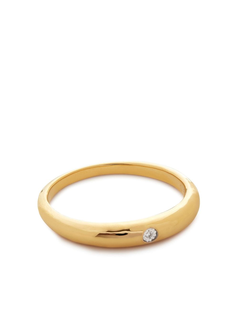 Monica Vinader Deia Mini diamond band ring - Gold von Monica Vinader