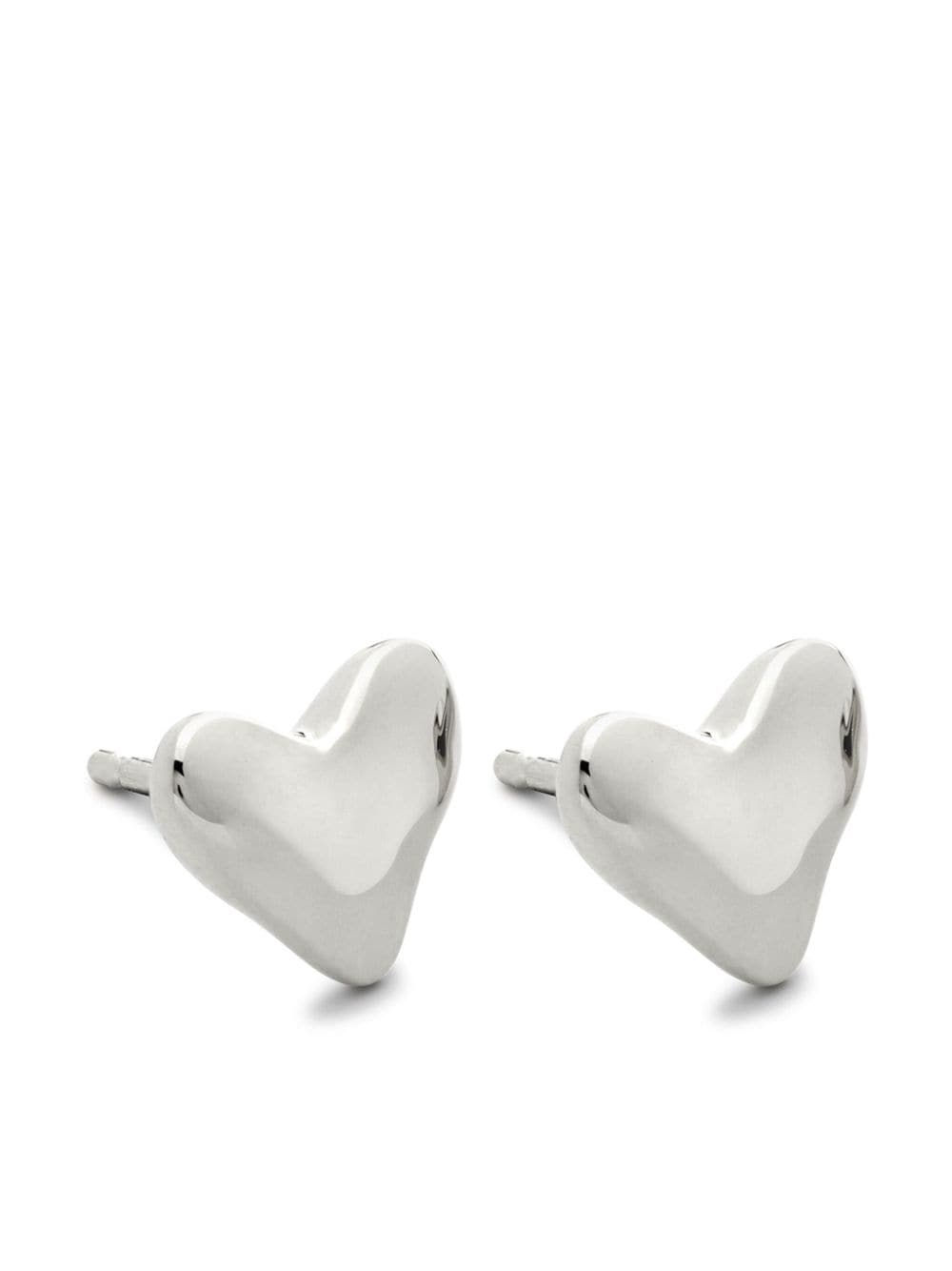 Monica Vinader Heart silver stud earrings von Monica Vinader