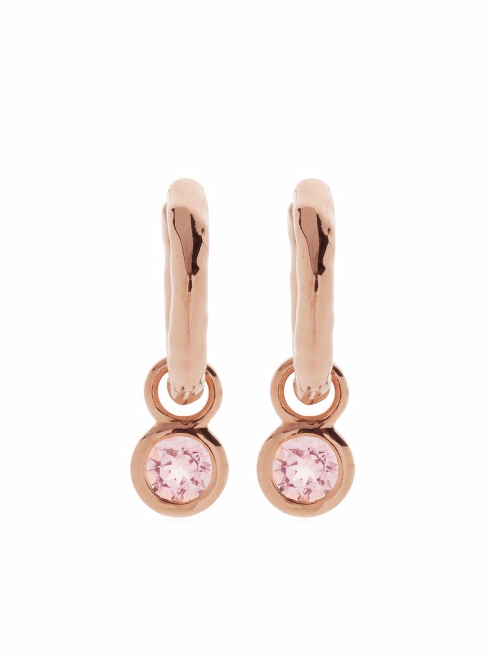 Monica Vinader Mini Gem huggie earrings - Pink von Monica Vinader