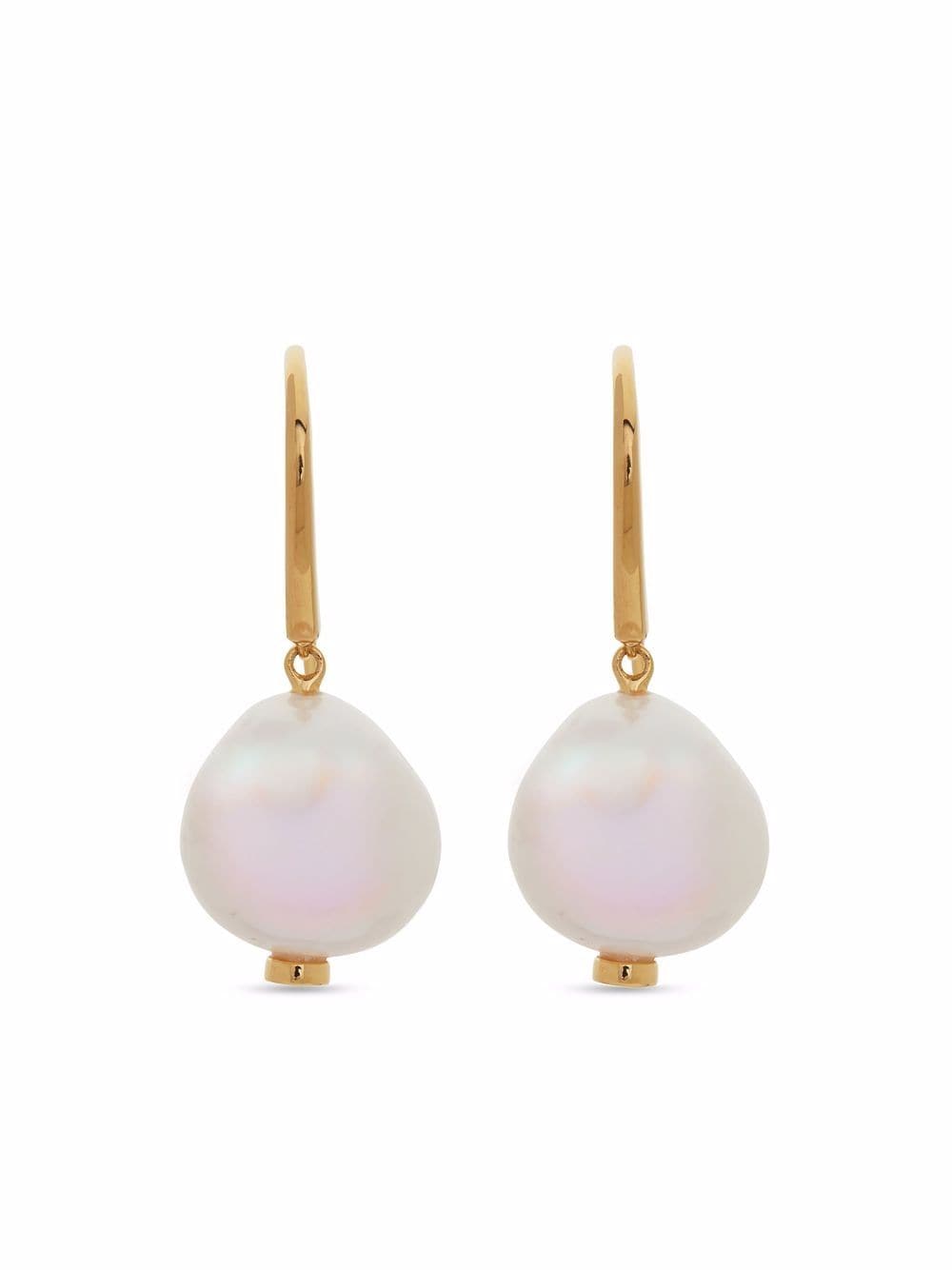 Monica Vinader Nura pearl drop earrings - Gold von Monica Vinader