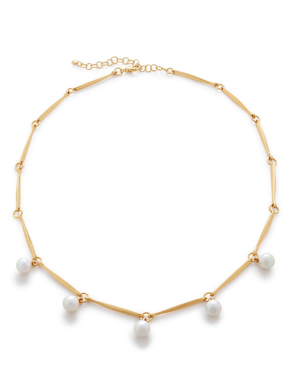 Monica Vinader Nura pearl drop necklace - White von Monica Vinader