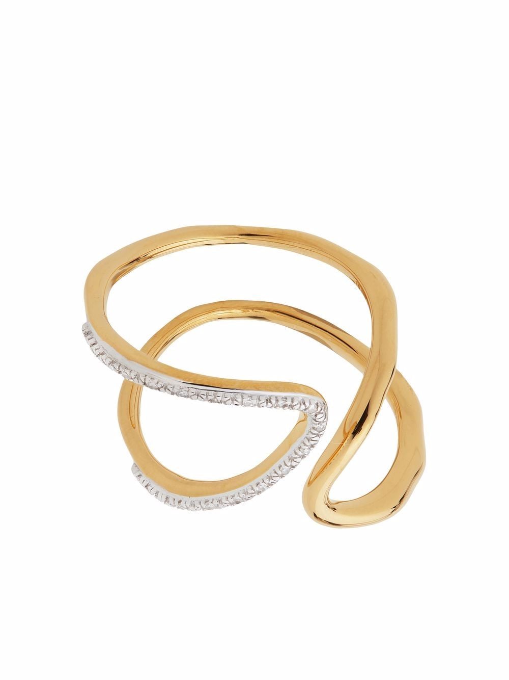 Monica Vinader Riva asymmetric-design ring - Gold von Monica Vinader
