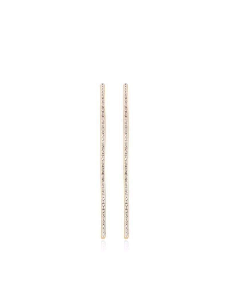 Monica Vinader Riva cocktail diamond hoop earrings - Gold von Monica Vinader