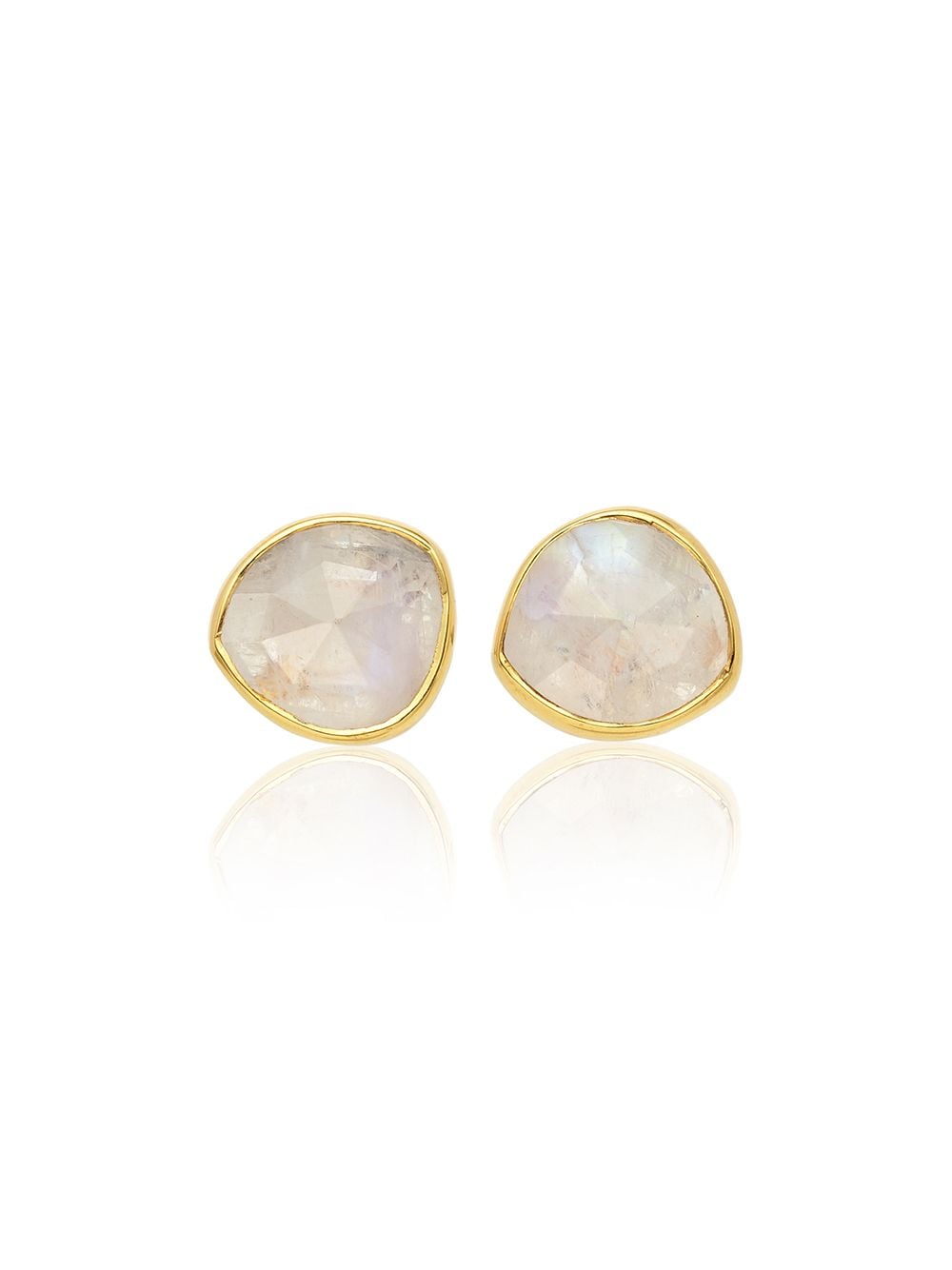 Monica Vinader Siren Stud Moonstone earrings - Gold von Monica Vinader