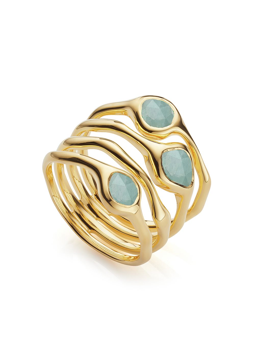 Monica Vinader Siren cluster cocktail ring - Gold von Monica Vinader