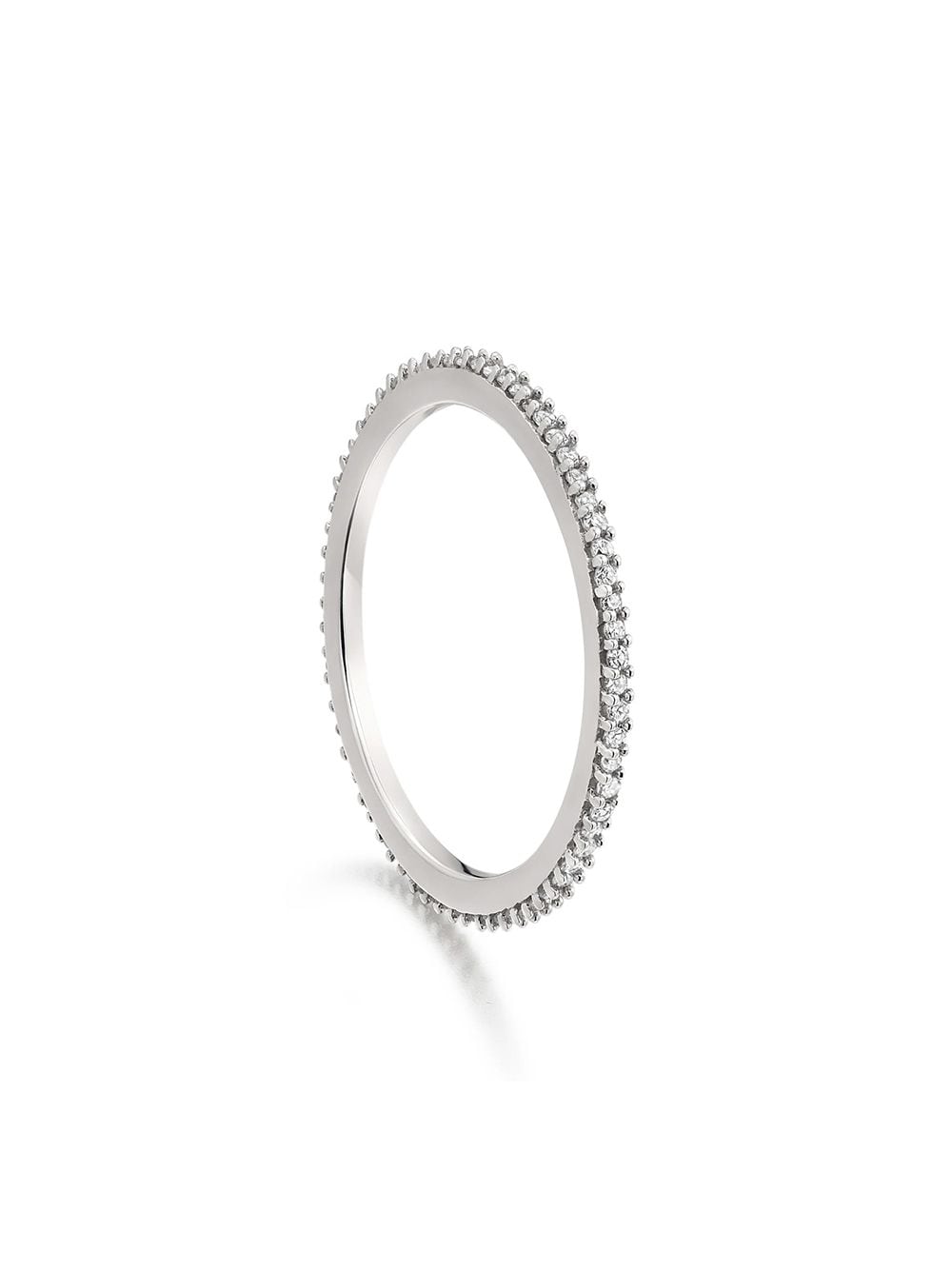 Monica Vinader Skinny Eternity Diamond ring - Silver von Monica Vinader