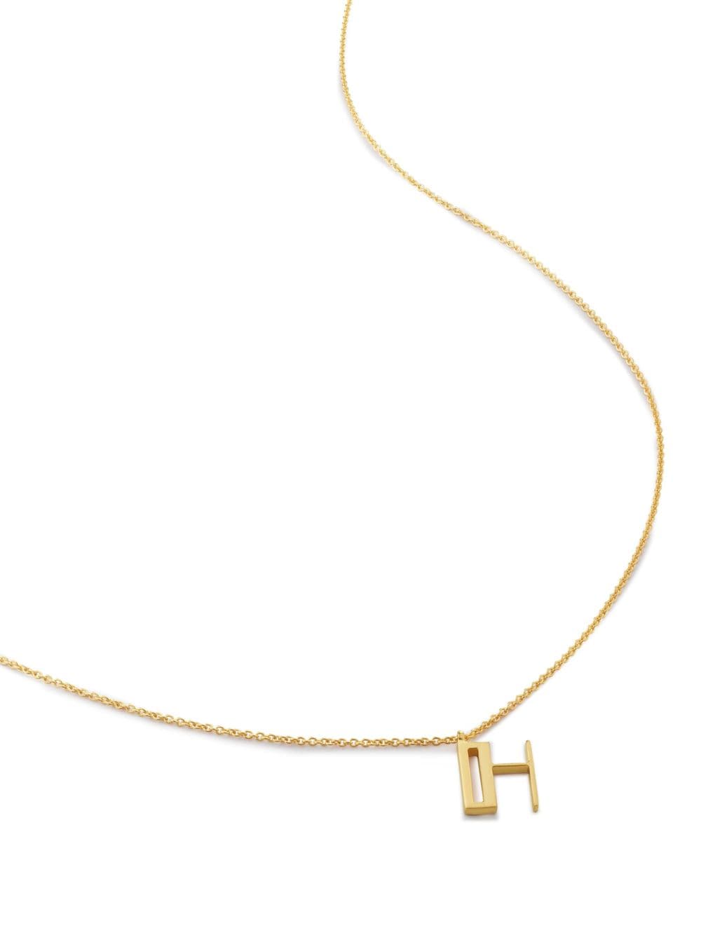 Monica Vinader alphabet H-pendant necklace - Gold von Monica Vinader
