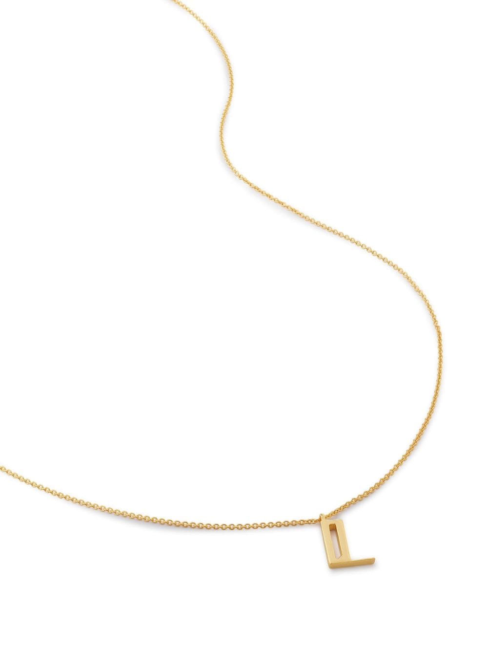 Monica Vinader alphabet L-pendant necklace - Gold von Monica Vinader