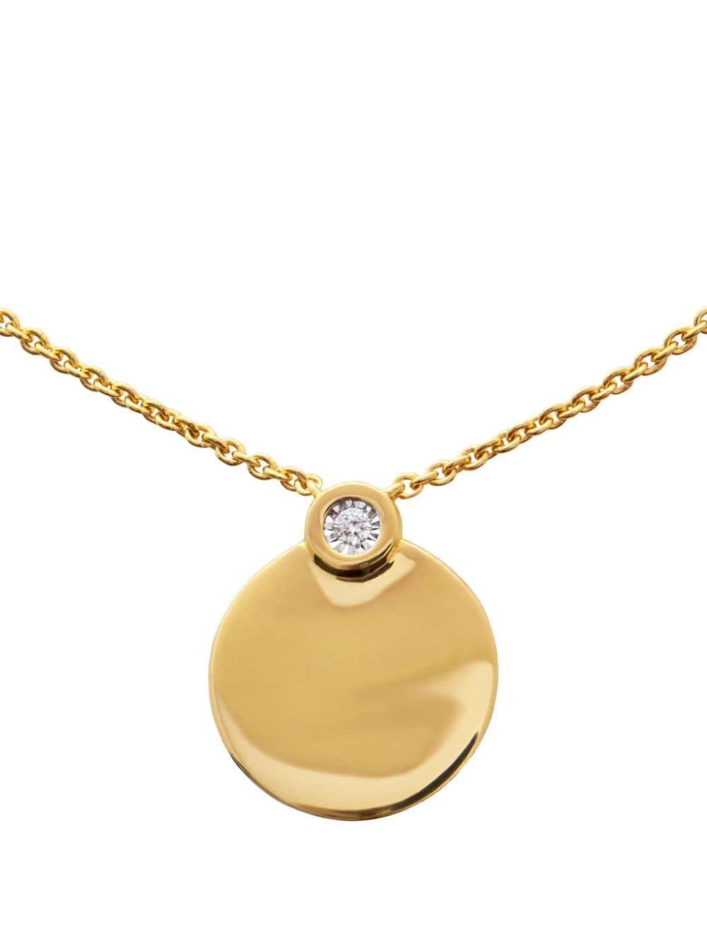Monica Vinader circular-pendant chain necklace - Gold von Monica Vinader